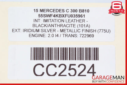 15-18 Mercedes W205 C300 350e C400 Rear Right Side Interior Door Panel Assy OEM