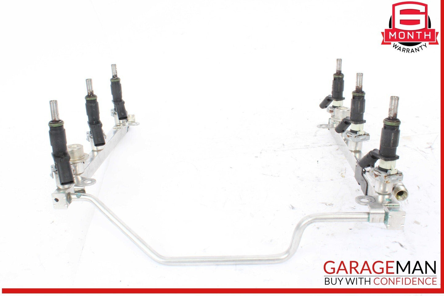 05-12 Mercedes X204 GLK350 Fuel Injector Rail w/ Fuel Injectors OEM