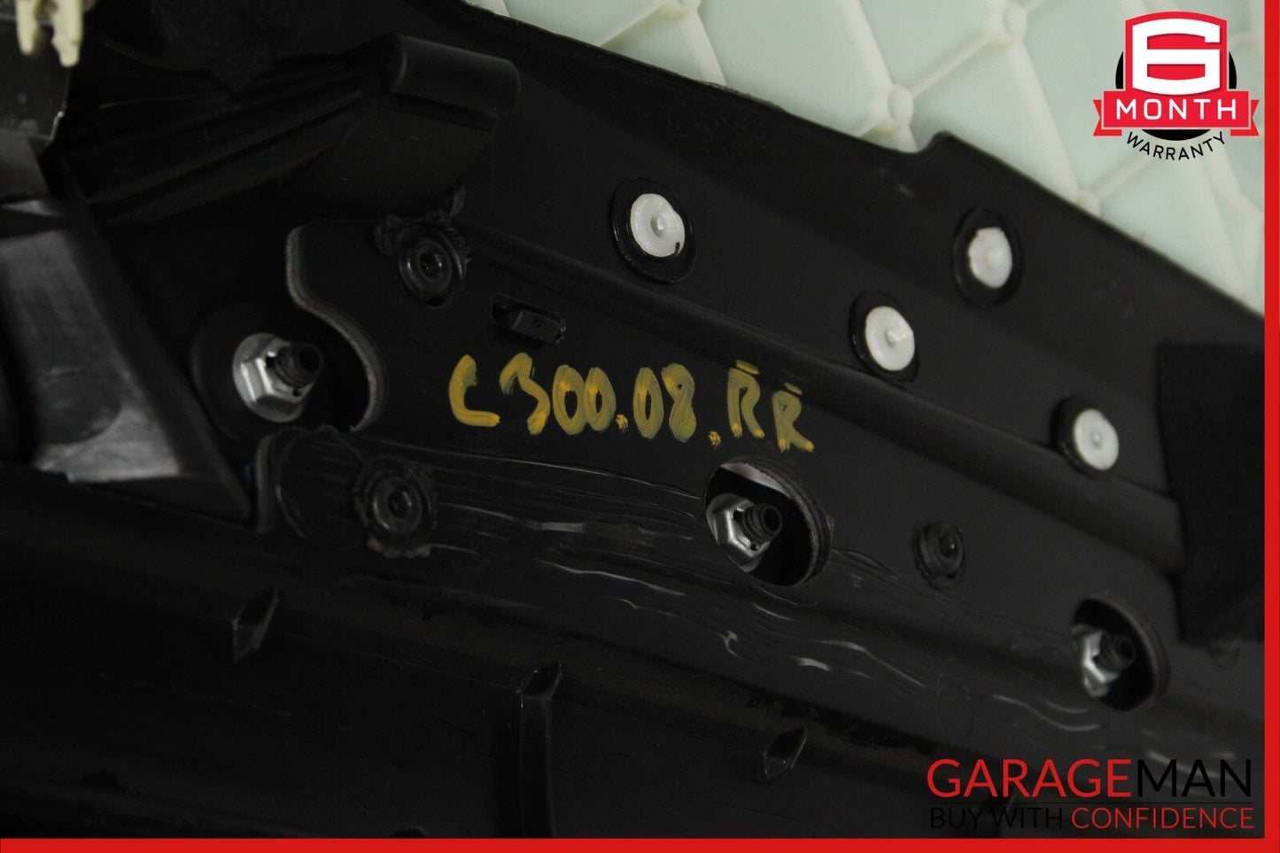 08-14 Mercedes W204 C300 Sedan Rear Right Interior Door Trim Panel Black