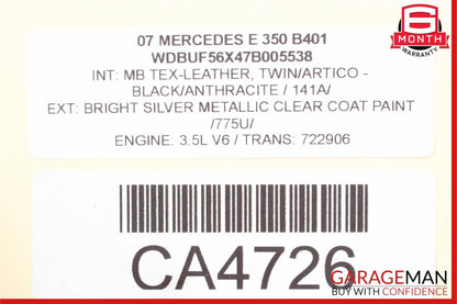 03-09 Mercedes W211 E350 E320 E550 Upper Radiator Support Frame Bracket Bar