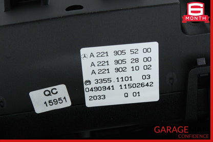 07-13 Mercedes W221 S550 S350 Center Dash Heater Switch Control Panel Assembly