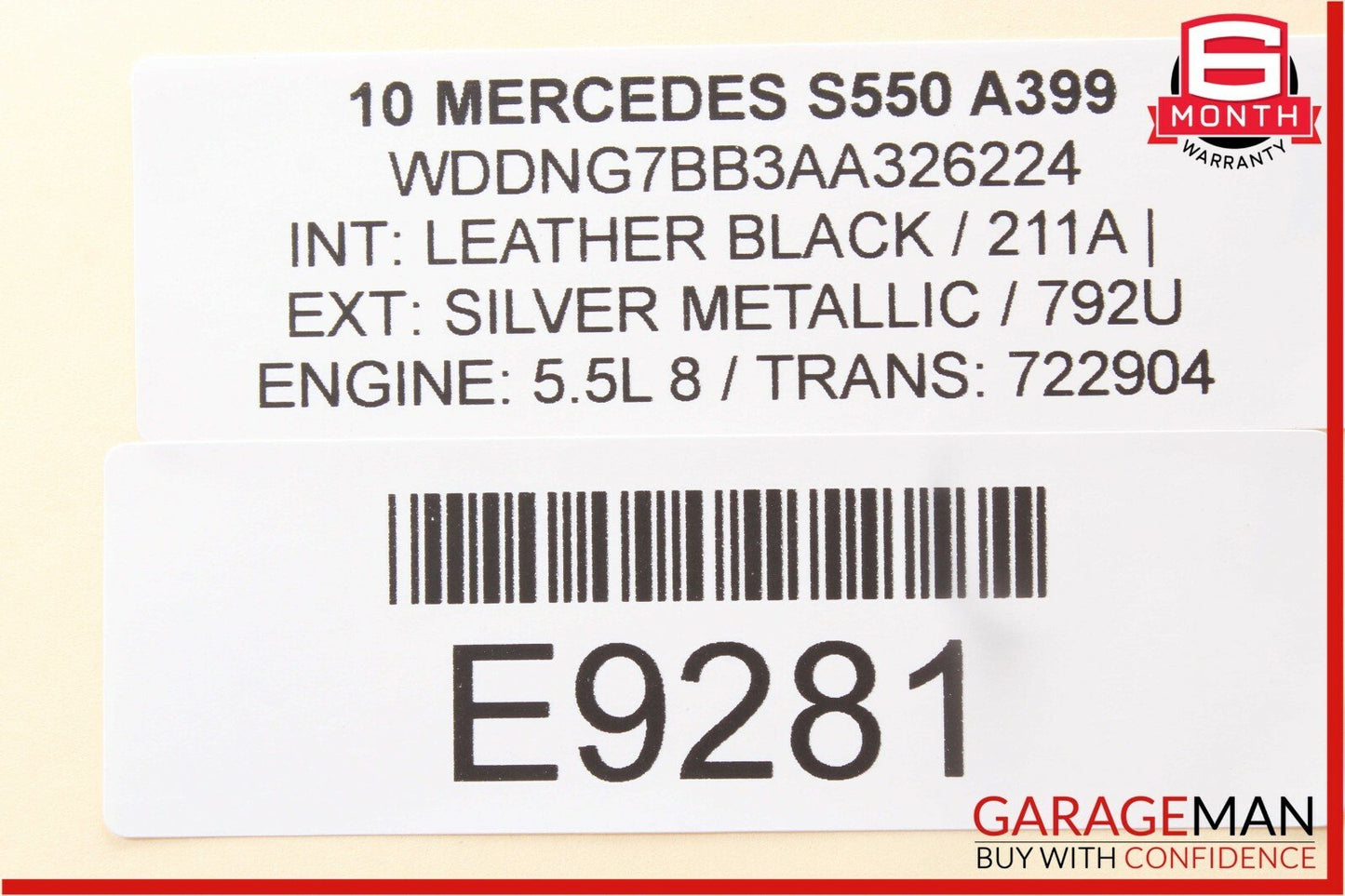 07-13 Mercedes W221 S550 CL600 CL65 AMG Front Left Side Seat Control Switch Set