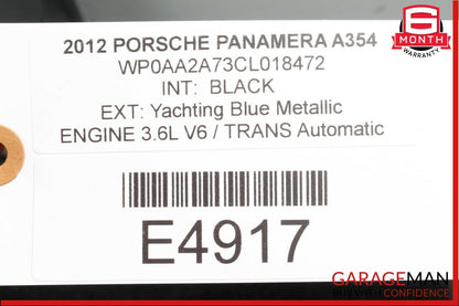 10-15 Porsche Panamera 970 Rear Left Driver Side Top Upper Seat Cushion OEM