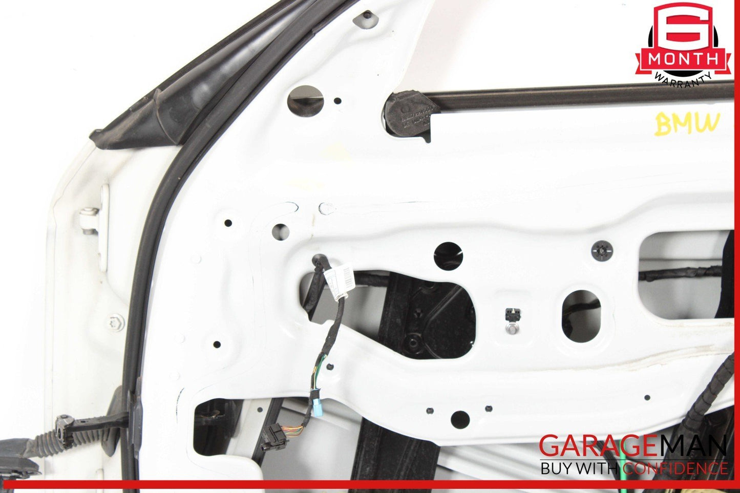11-16 BMW 528i 535i 550i Front Right Passenger Side Door Shell Panel White OEM