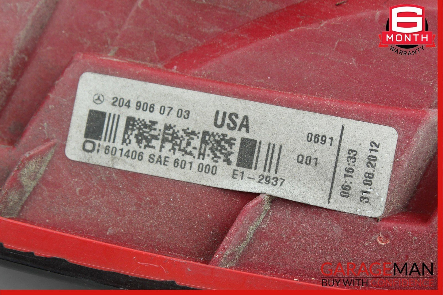 12-14 Mercedes W204 C250 C300 C350 Tail Light Lamp LED Right Passenger Side OEM