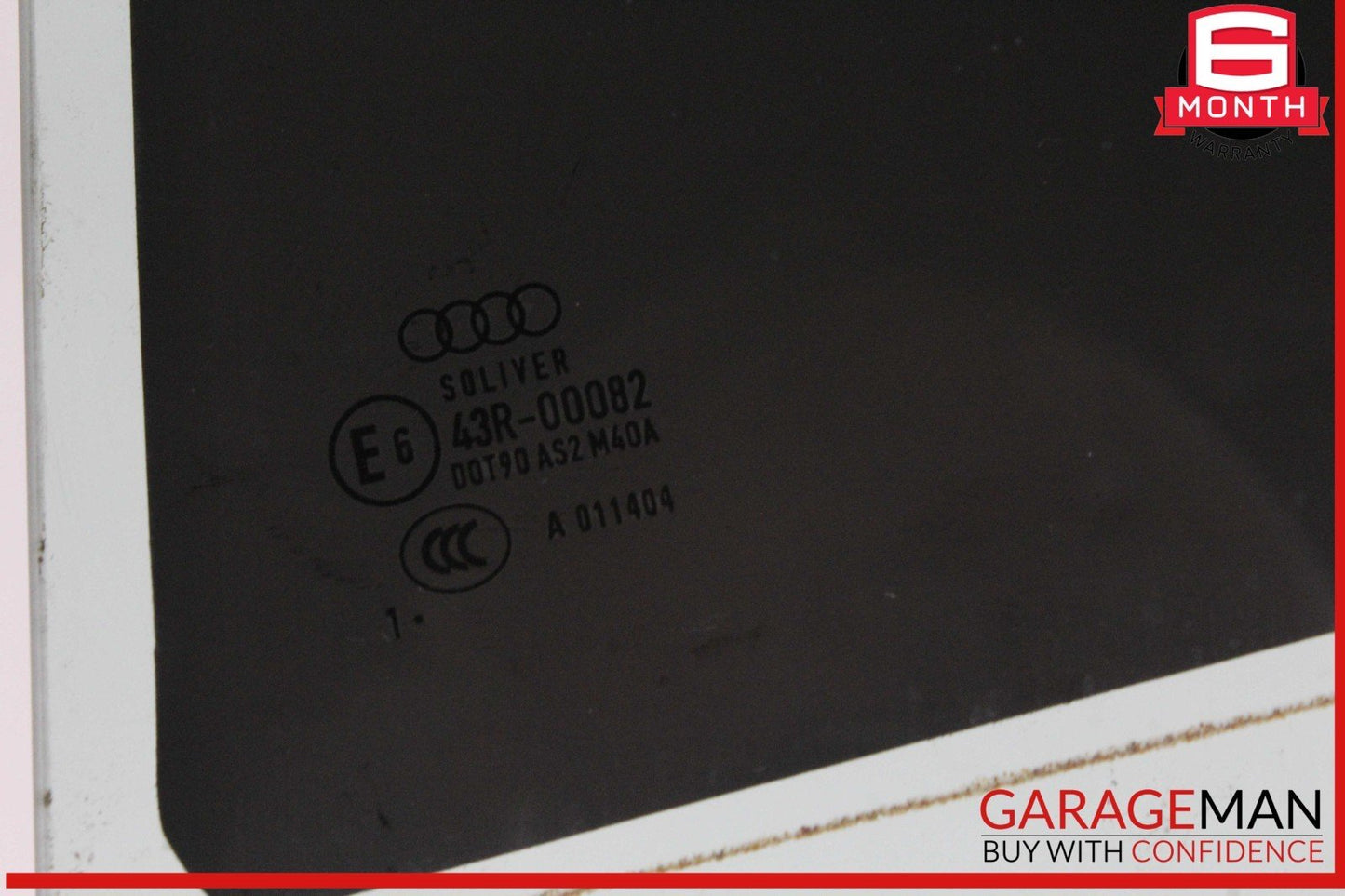12-18 Audi A6 S6 Rear Left Driver Side Door Window Glass OEM