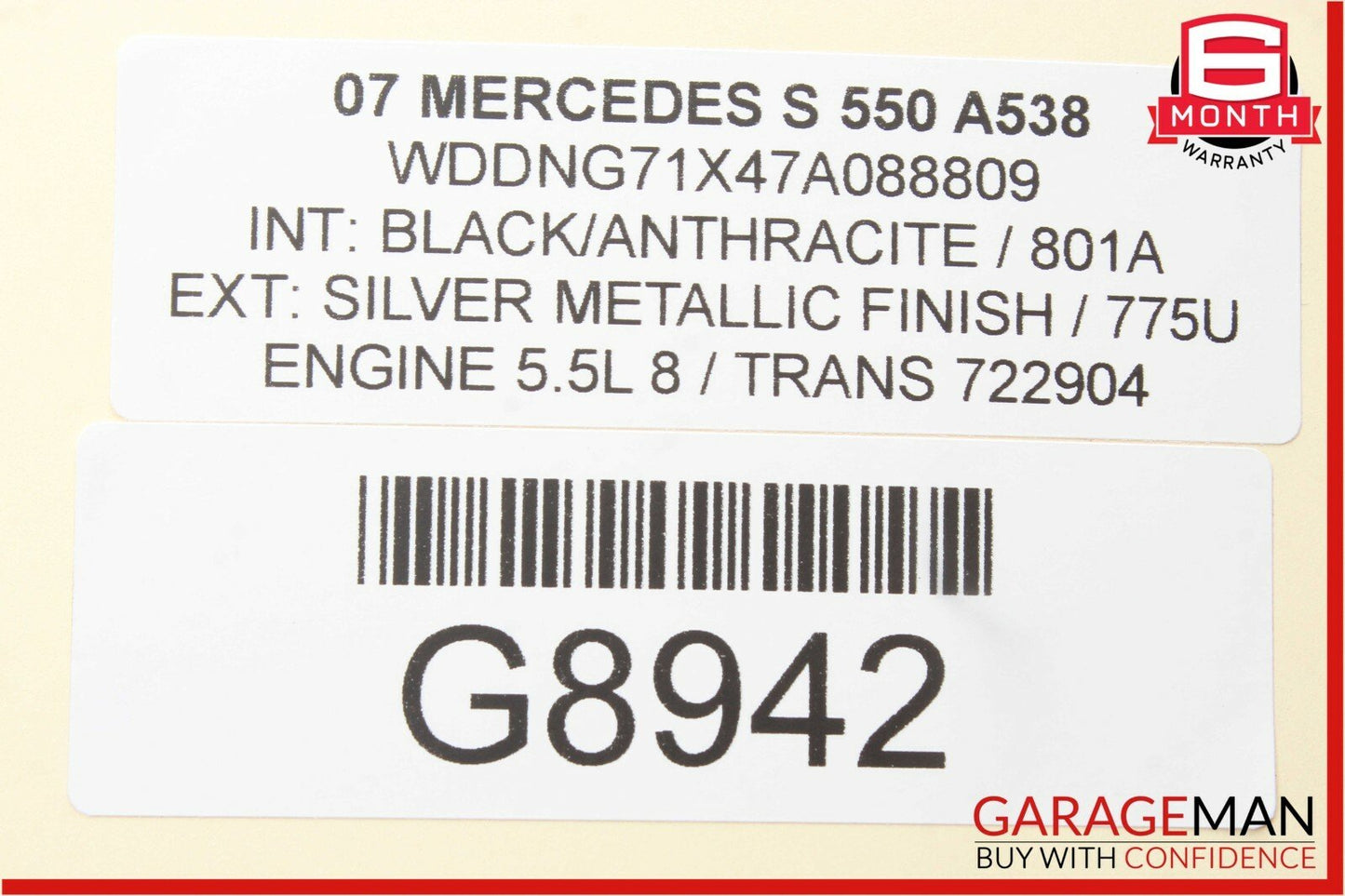 07-13 Mercedes S550 CL550 A/C AC Air Conditioning Heater Blower Motor Assembly