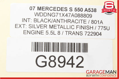 07-13 Mercedes S550 CL550 A/C AC Air Conditioning Heater Blower Motor Assembly