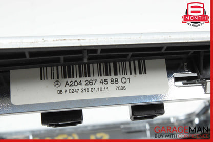08-14 Mercedes W204 C250 C63 AMG Center Console Shifter Trim Cover Bezel Silver