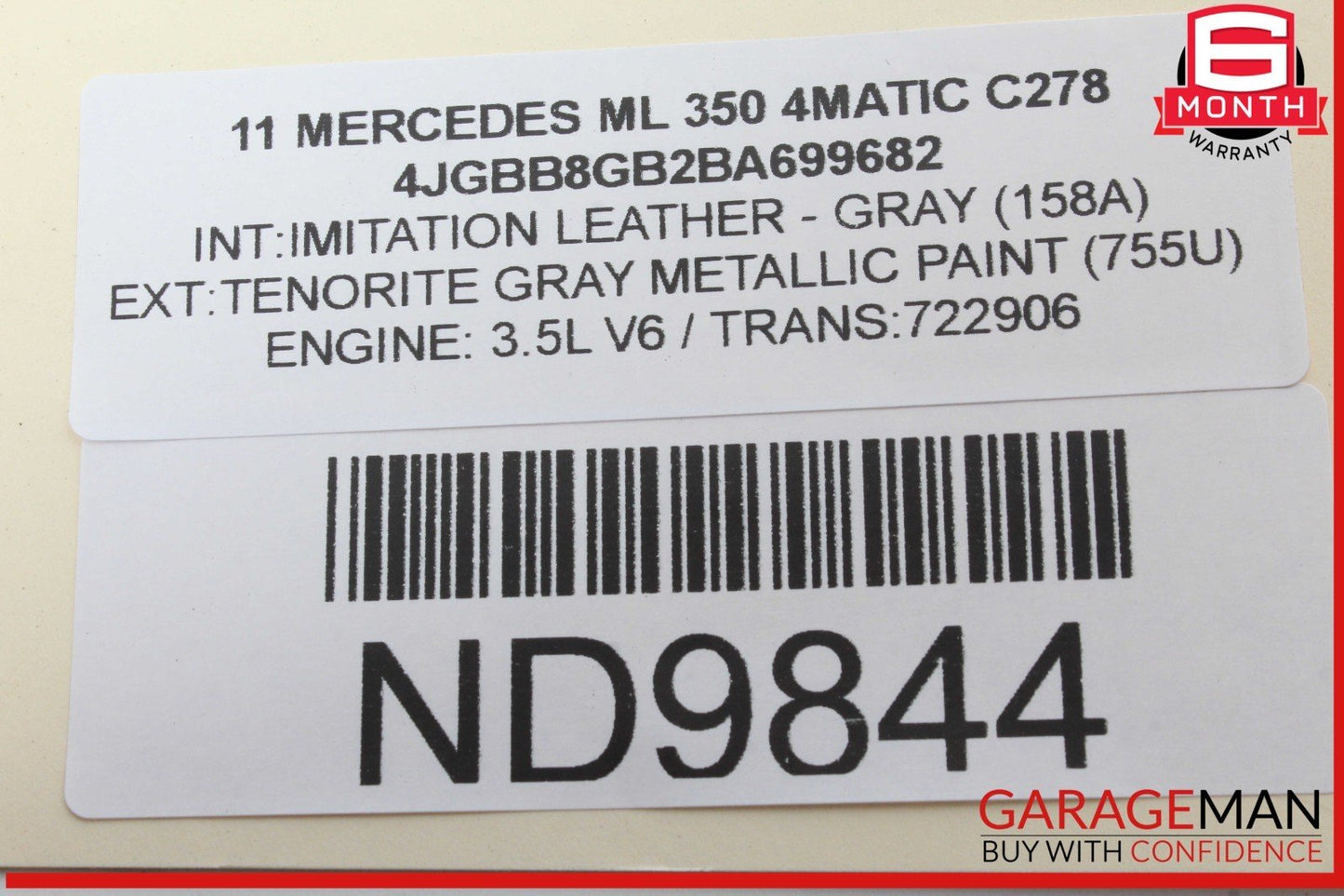 06-14 Mercedes W164 ML350 4MATIC Fuel Pump Control Module Unit 2129000306 OEM