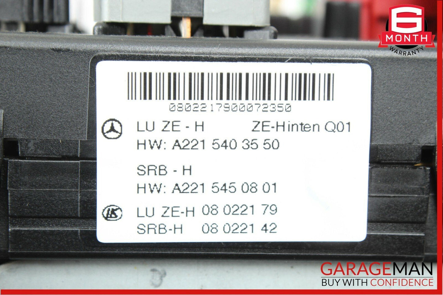 07-09 Mercedes W221 S550 CL550 Rear Trunk SAM Fuse Relay Box  Assembly OEM