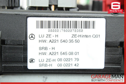 07-09 Mercedes W221 S550 CL550 Rear Trunk SAM Fuse Relay Box  Assembly OEM