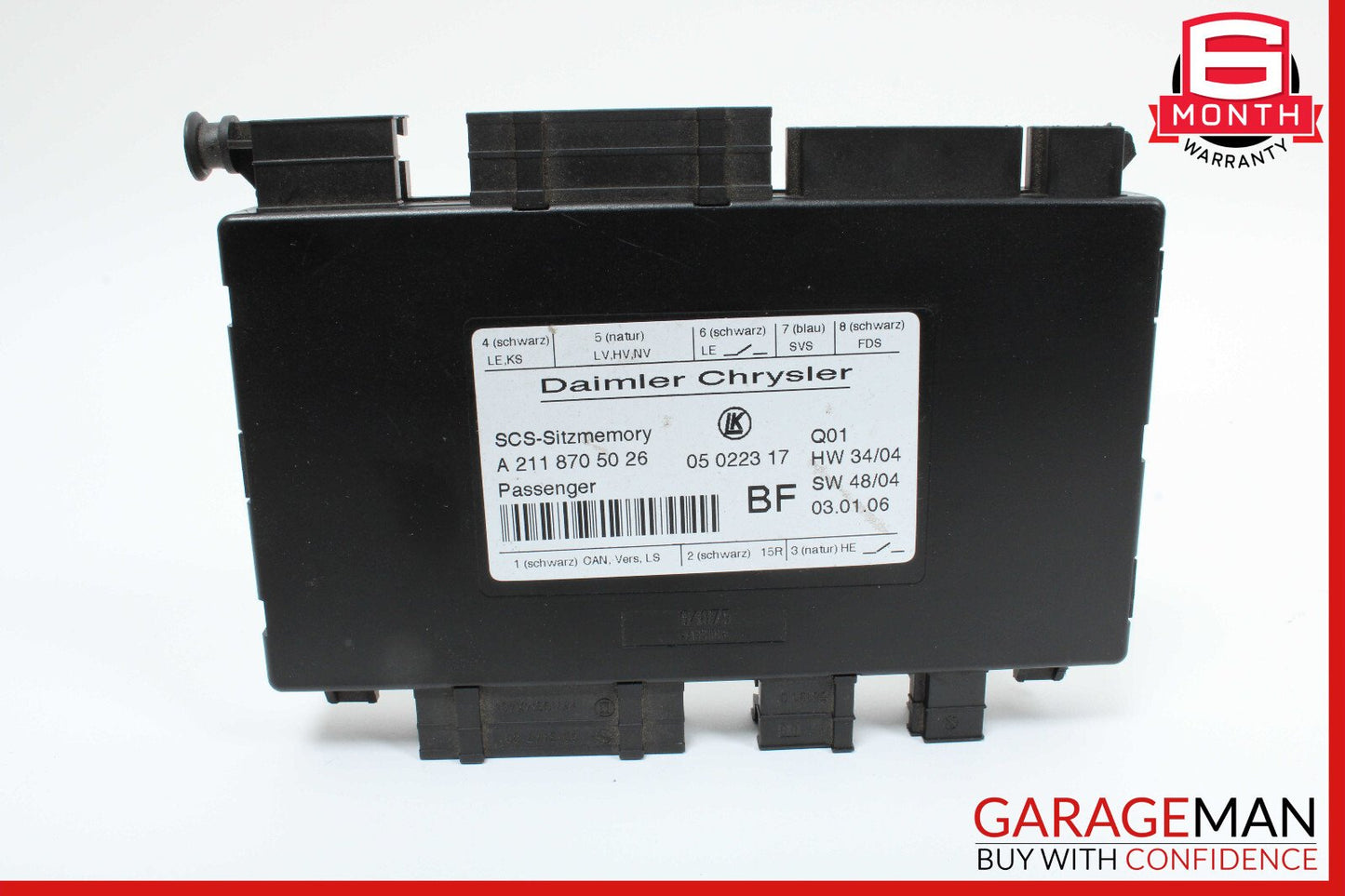 Mercedes R171 SLK280 GL450 E350 Front Right Side Under Seat Control Module Unit