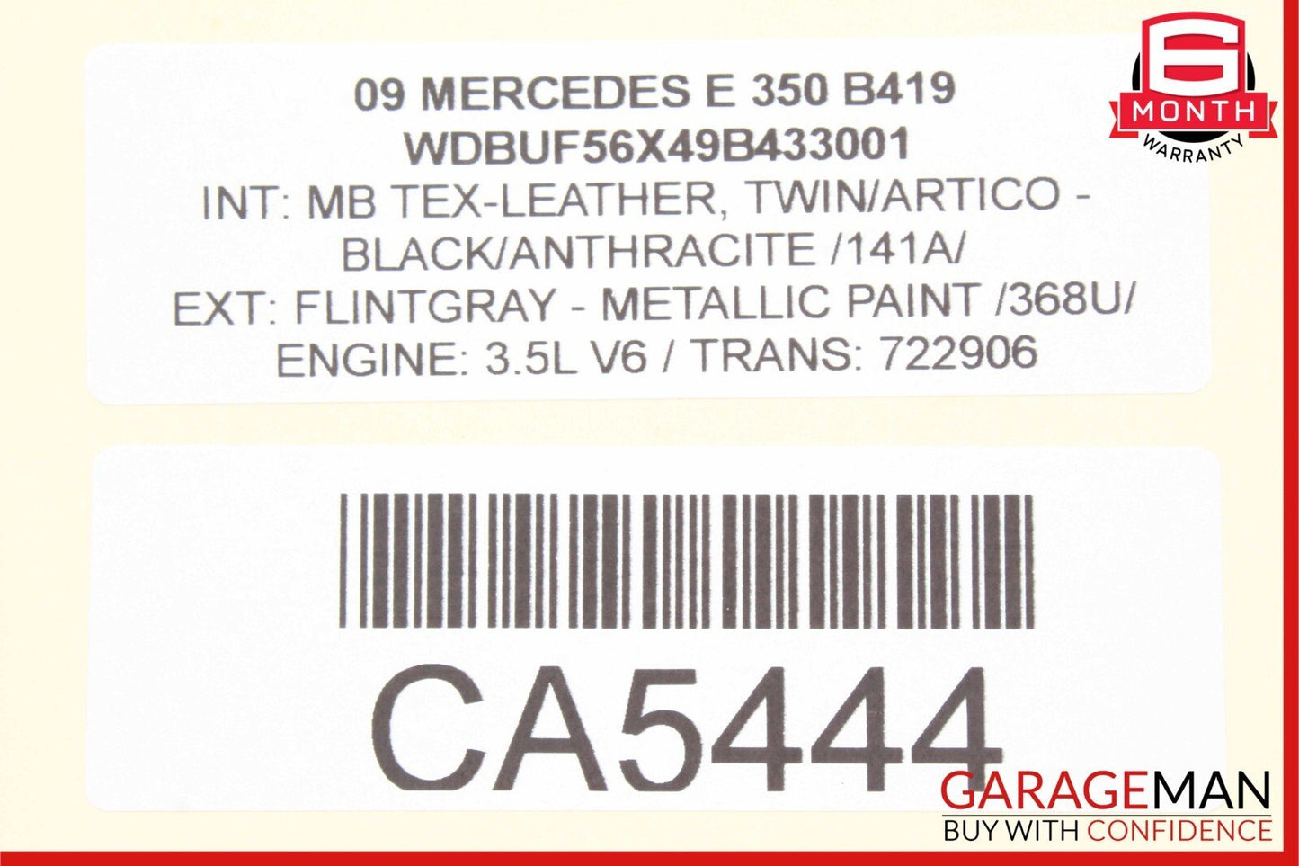 03-09 Mercedes W211 E350 E320 E500 Door Lock Actuator Rear Left Driver Side OEM