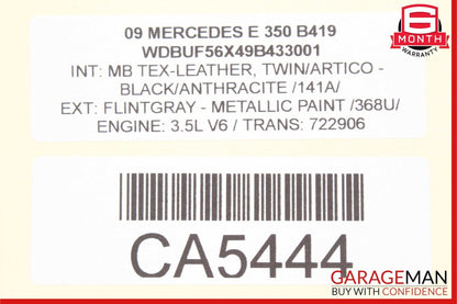 03-09 Mercedes W211 E350 E320 E500 Door Lock Actuator Rear Left Driver Side OEM