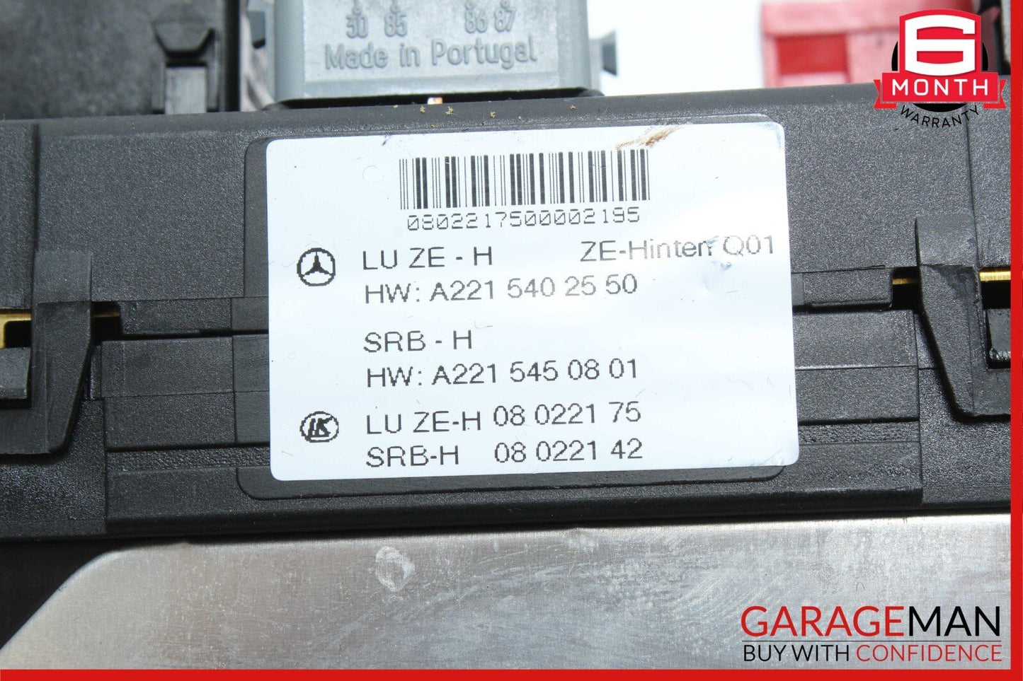 07-13 Mercedes W221 S550 CL65 AMG Rear Trunk Fuse Box Relay Block 2215402550 OEM