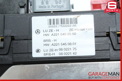 07-13 Mercedes W221 S550 CL65 AMG Rear Trunk Fuse Box Relay Block 2215402550 OEM