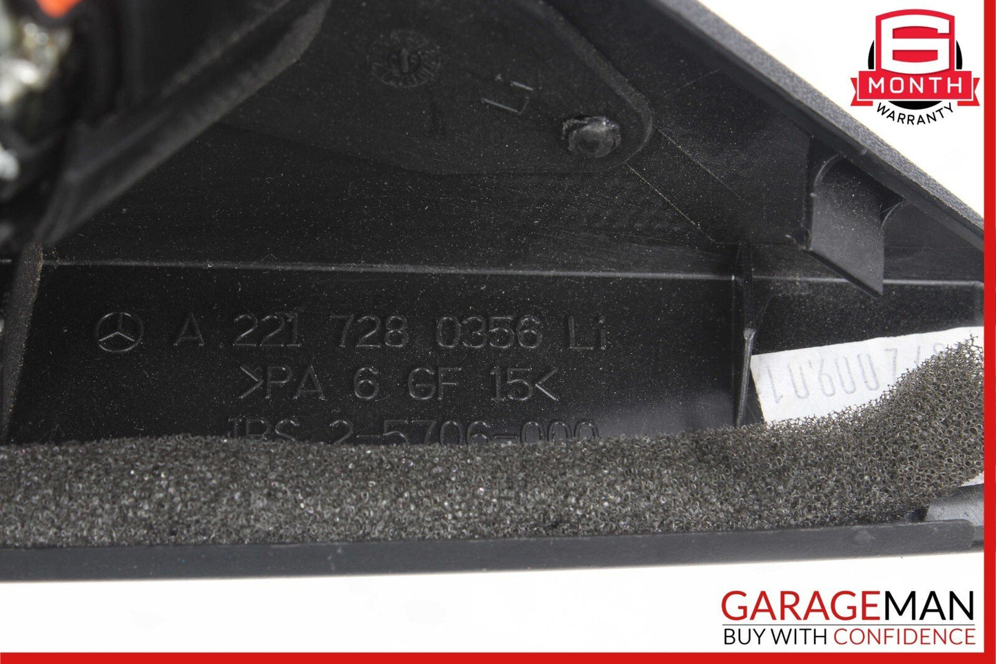 07-13 Mercedes W221 S63 AMG Front Left Side Door Tweeter Speaker Cover Black OEM