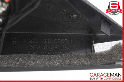 07-13 Mercedes W221 S63 AMG Front Left Side Door Tweeter Speaker Cover Black OEM