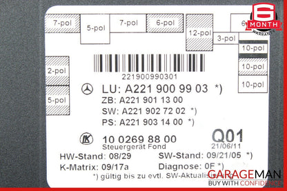 07-13 Mercedes W221 S350 S550 Rear Left or Right Side Door Control Module OEM