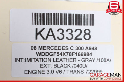 08-14 Mercedes W204 C300 C350 AC A/C Climate Control Switch Trim Bezel OEM