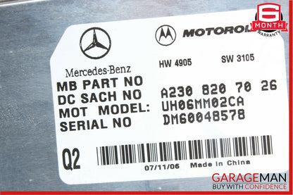 07-09 Mercedes W211 E350 Telephone Communication Module 2308207026 OEM