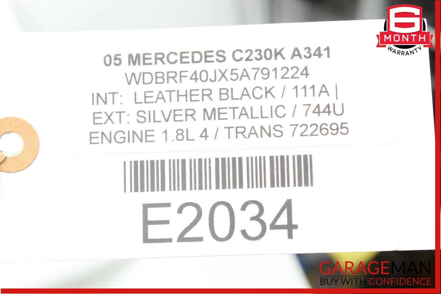 01-07 Mercedes W203 C230 Rear Right Door Control Module OEM