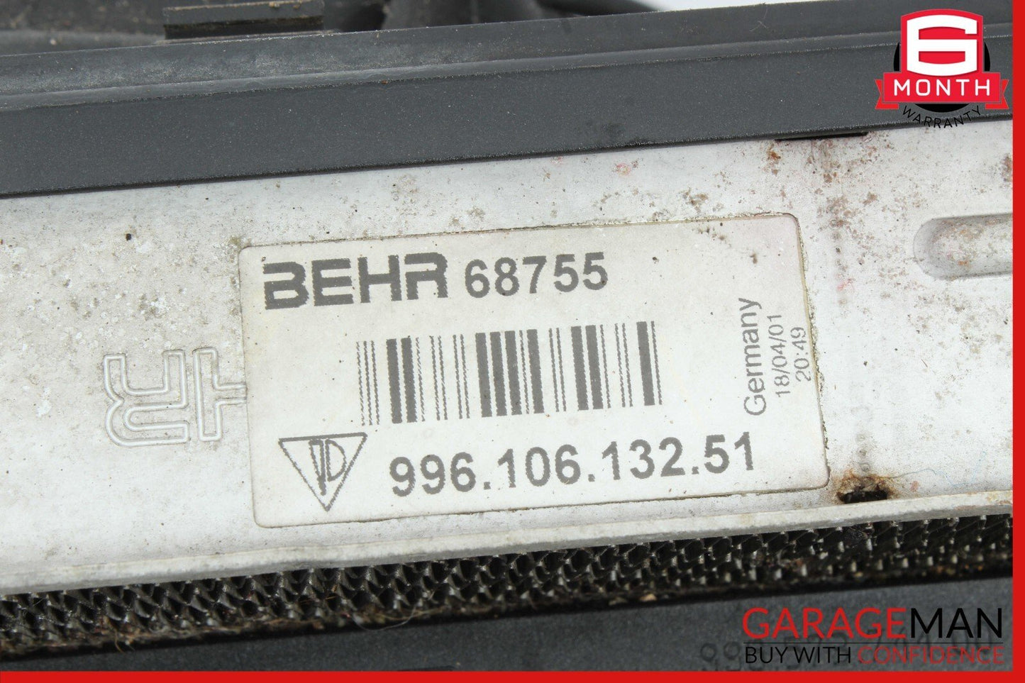 97-04 Porsche Boxster 986 Carrera 911 996 Right Radiator A/C Condenser Fan Assy