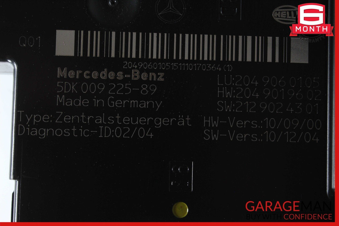 12-14 Mercedes W204 C300 4MATIC Rear SAM Fuse Box Relay Module Assembly OEM
