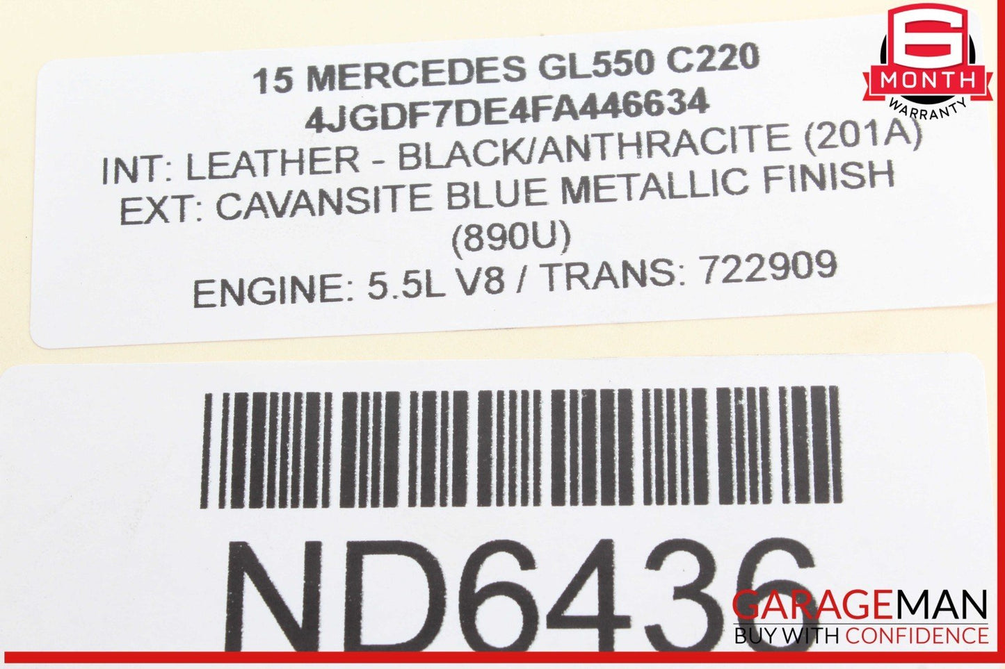 11-18 Mercedes X166 GL550 S550 CL550 High Pressure Fuel Pump Line Set OEM