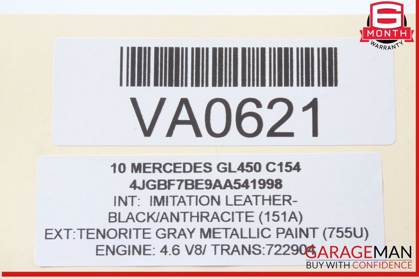 09-12 Mercedes X164 GL450 ML550 Trunk Lid Tailgate Hydraulic Pump Motor Cylinder