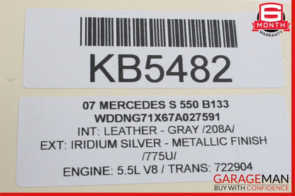 07-13 Mercedes W221 S550 CL550 Front Right Side Dash A/C Air Vent Trim Black OEM