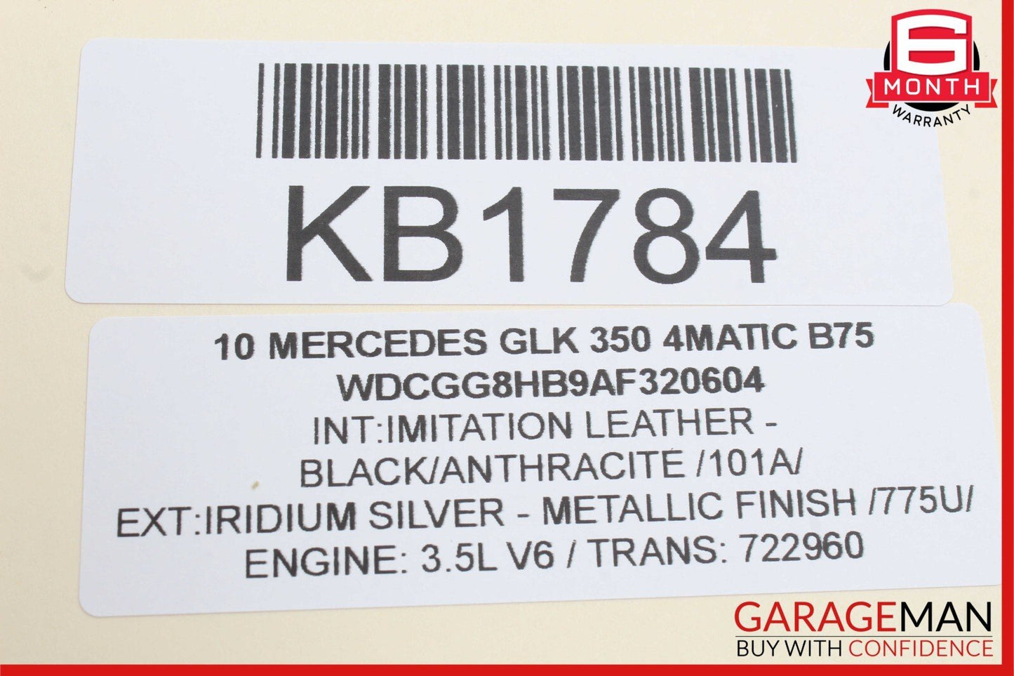 09-12 Mercedes X204 GLK350 C350 Rear Left Side Door Control Module Unit OEM