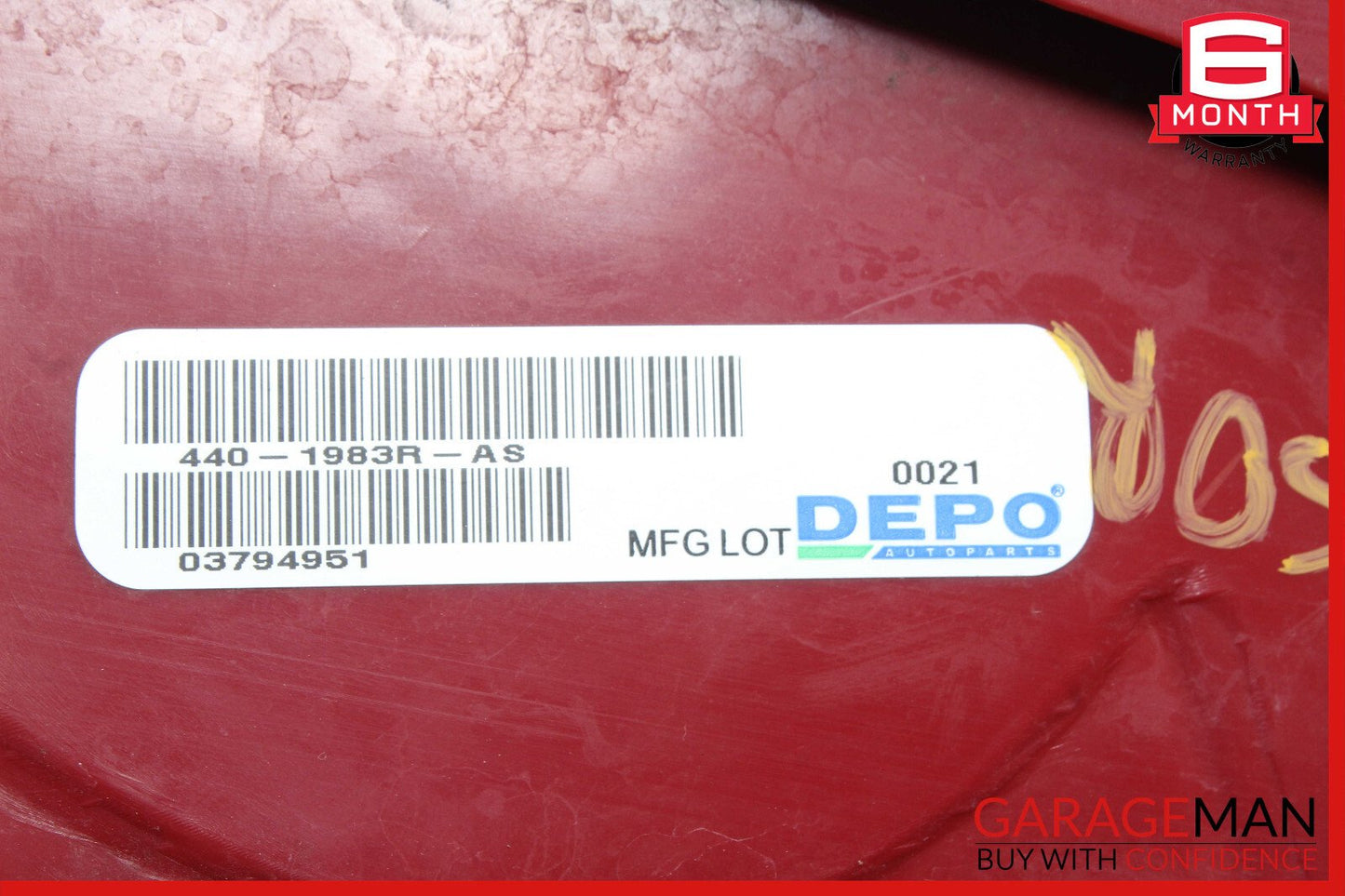 12-14 Mercedes W204 C250 Rear Right Passenger Side Tail Light Lamp OEM