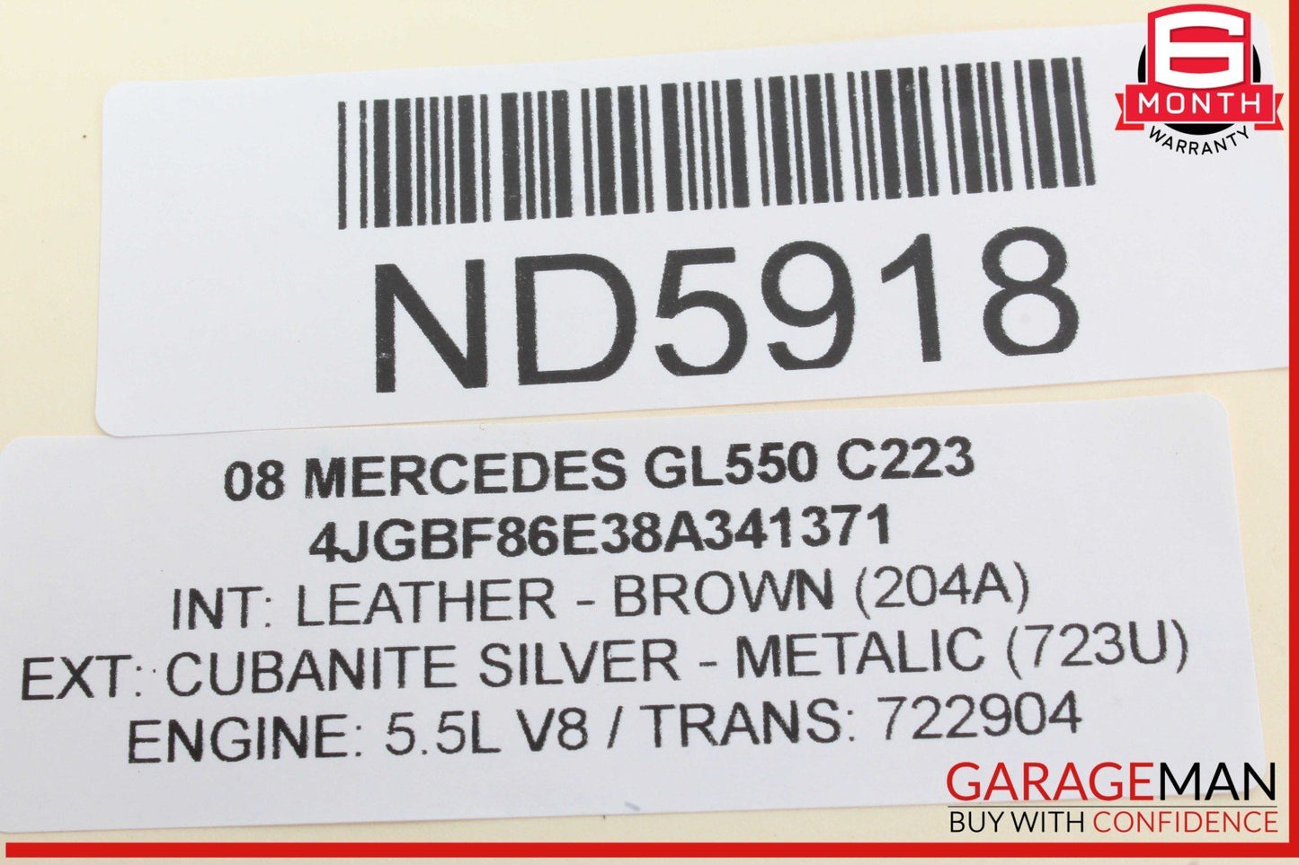 06-12 Mercedes X164 GL550 GL450 Amplifier Amp Sound System Audio 2518201389 OEM