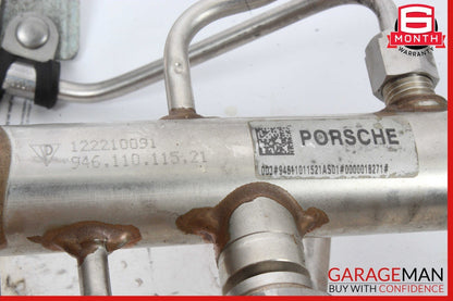 11-16 Porsche Panamera 970 3.6L V6 Fuel Injector Rail w/ Fuel Injectors OEM