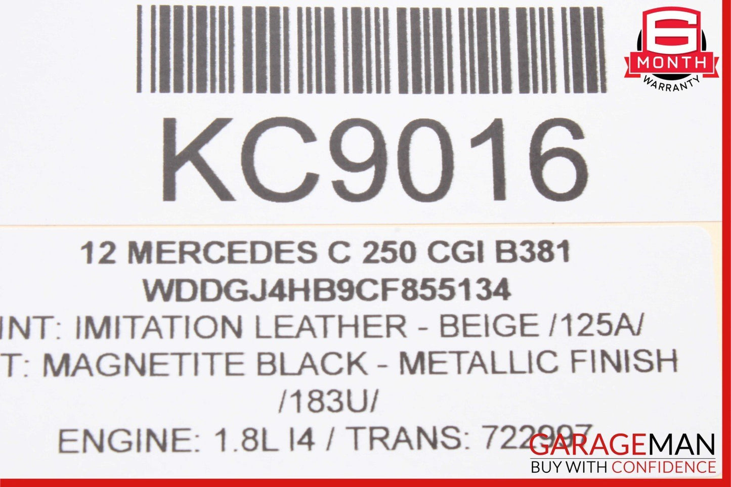 08-18 Mercedes W204 C250 C300 C350 Front Right Side Door Control Module Unit OEM
