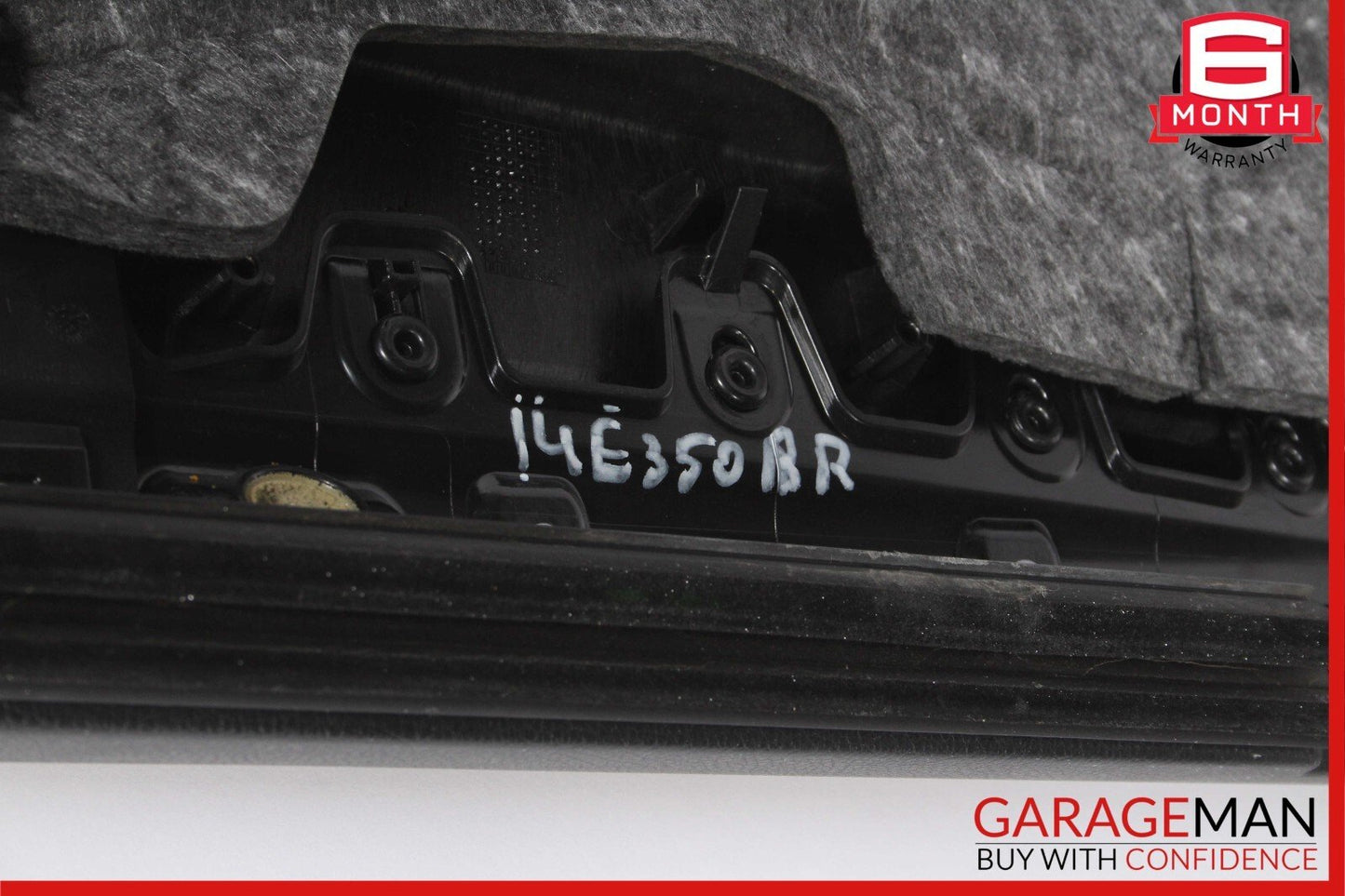 14-16 Mercedes W212 E400 E550 Rear Right Interior Door Panel Leather Grey OEM