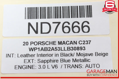 15-24 Porsche Macan 95B Rear Left & Right Shock Absorber Coil Spring Set OEM