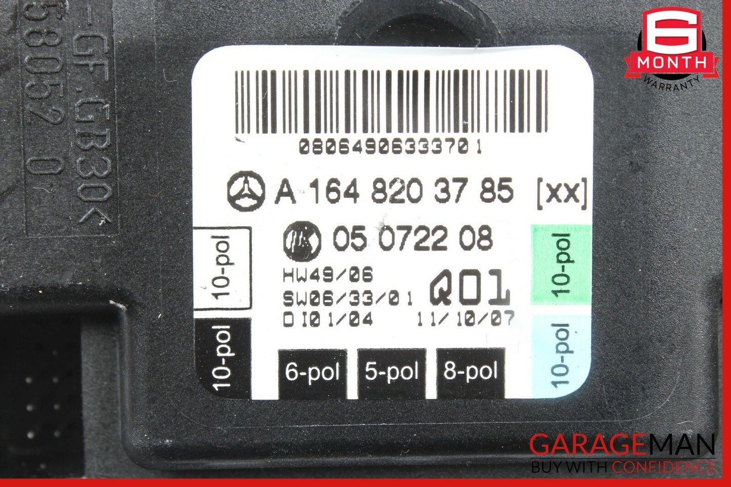 06-13 Mercedes GL320 R350 ML350 Front Left Driver Side Door Control Module Unit