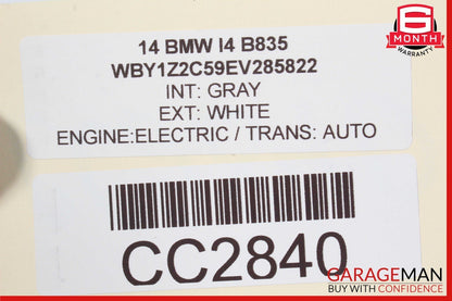 14-18 BMW i3 I01 Hybrid Rear Left Driver Side Fender Quarter Panel Cover White