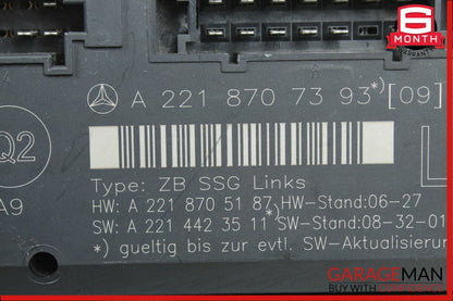 07-13 Mercedes W221 S550 S65 AMG Front Left Side Seat Controller Module Unit