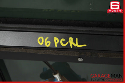 03-06 Porsche Cayenne 955 Rear Left Door Frame Window Regulator Glass Assy