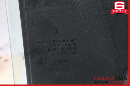 12-18 Mercedes W218 CLS550 CLS500 Rear Right Side Door Window Auto Glass OEM