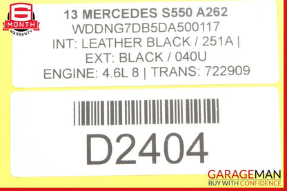 07-13 Mercedes W221 S550 Rear Left / Right Door Window Switch Control Module OEM