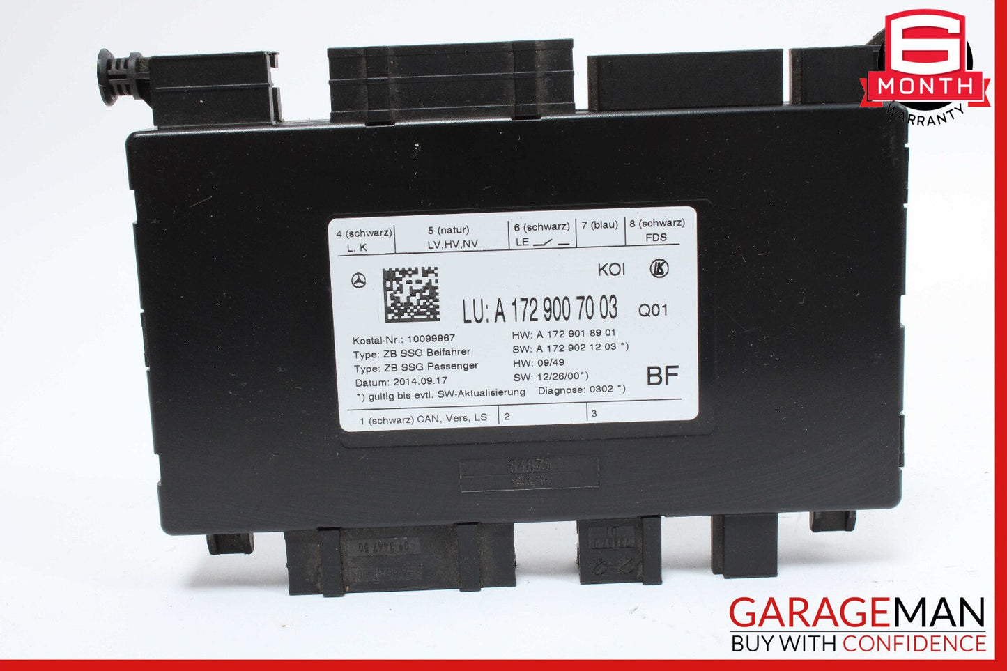 08-20 Mercedes E350 SLC300 SLK250 C350 Front Right Seat Control Module OEM