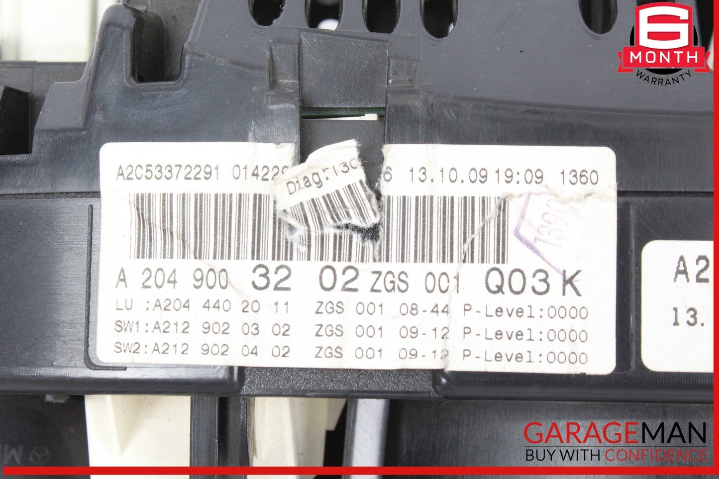 08-11 Mercedes W204 C300 C350 Instrument Speedometer Cluster 2049003202 OEM