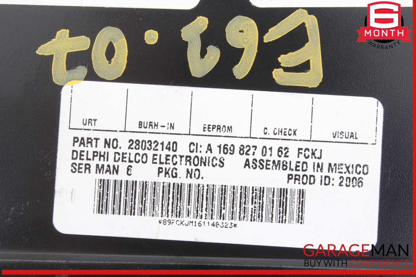 03-09 Mercedes W211 E63 AMG GL450 Sirius Satellite Radio Receiver 1698270162 OEM
