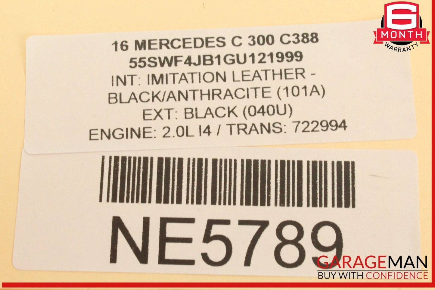 15-20 Mercedes W205 C300 C400 Rear Right Side Door Lock Latch Actuator OEM
