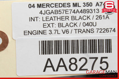 06-08 Mercedes W164 ML350 ML500 Tail Light Lamp Rear Left Driver Side OEM